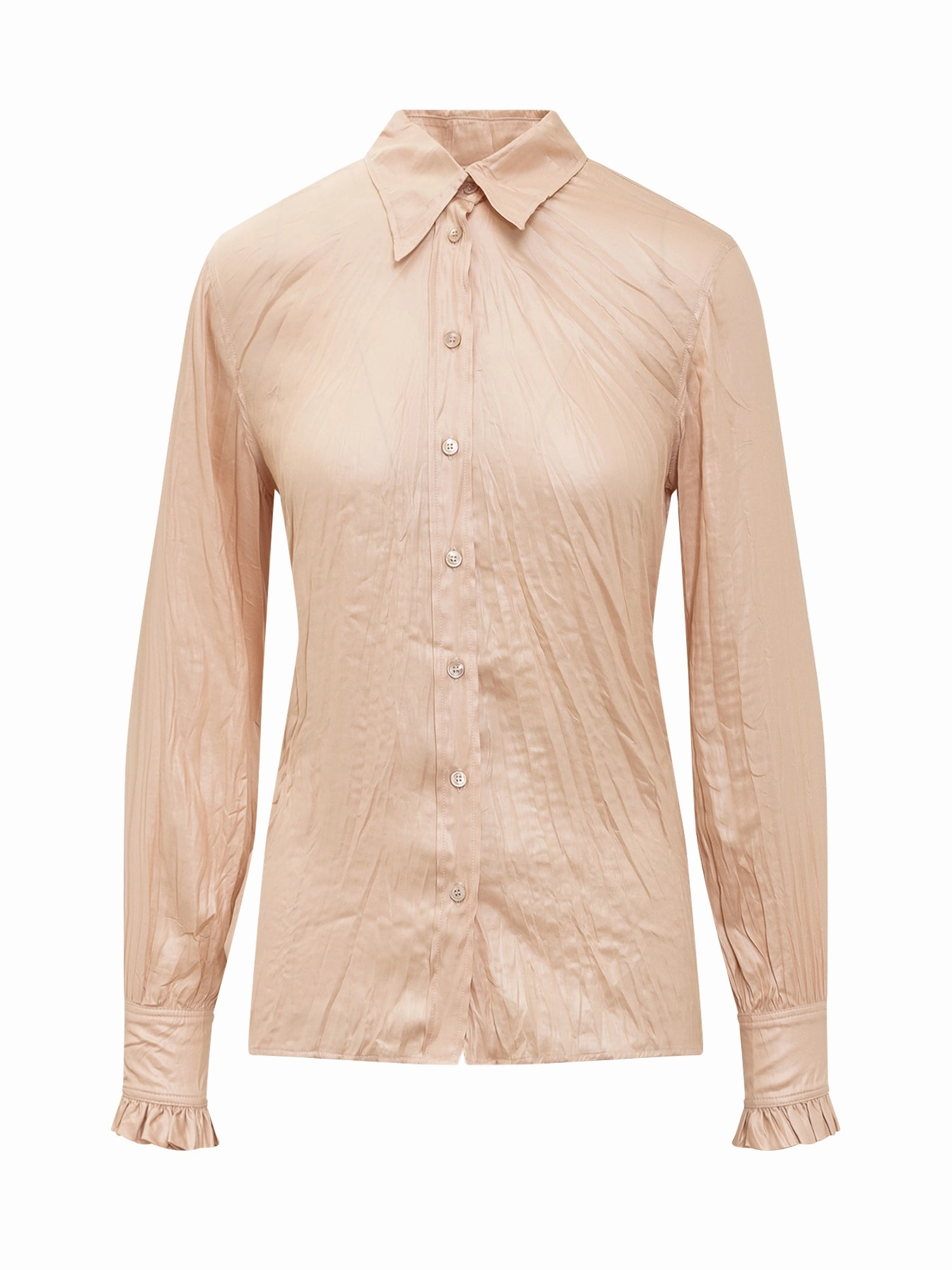 Philosophy Di Lorenzo Serafini Ruffle-Cuff Button-Up Shirt