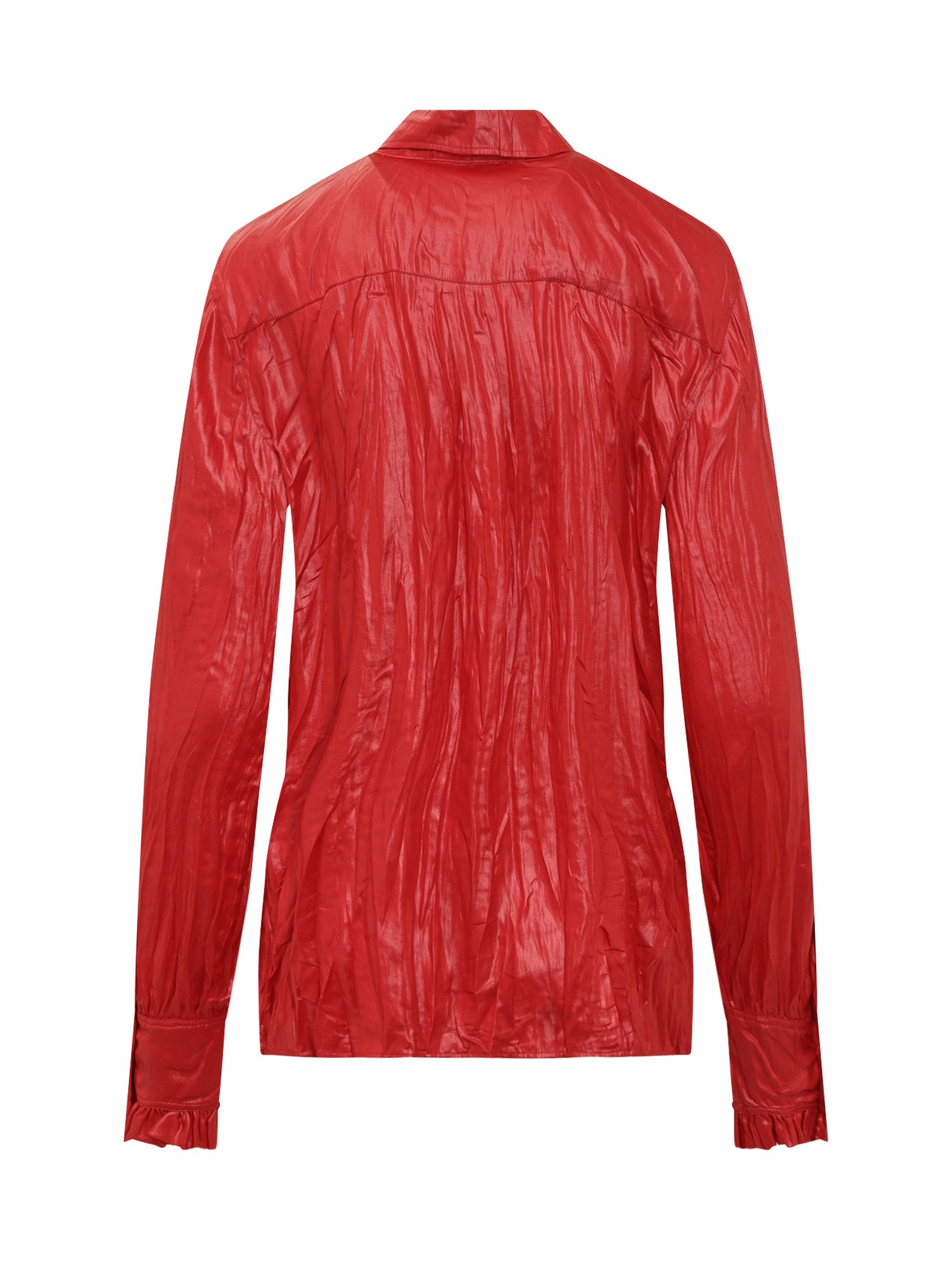 Philosophy Di Lorenzo Serafini Ruffle-Cuff Button-Up Shirt