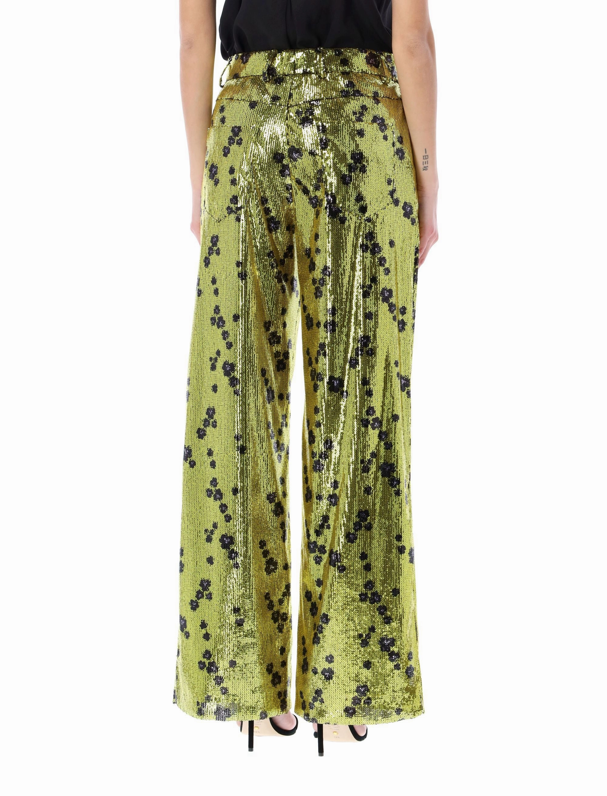 Philosophy Di Lorenzo Serafini Sequin Wide-Leg Pants