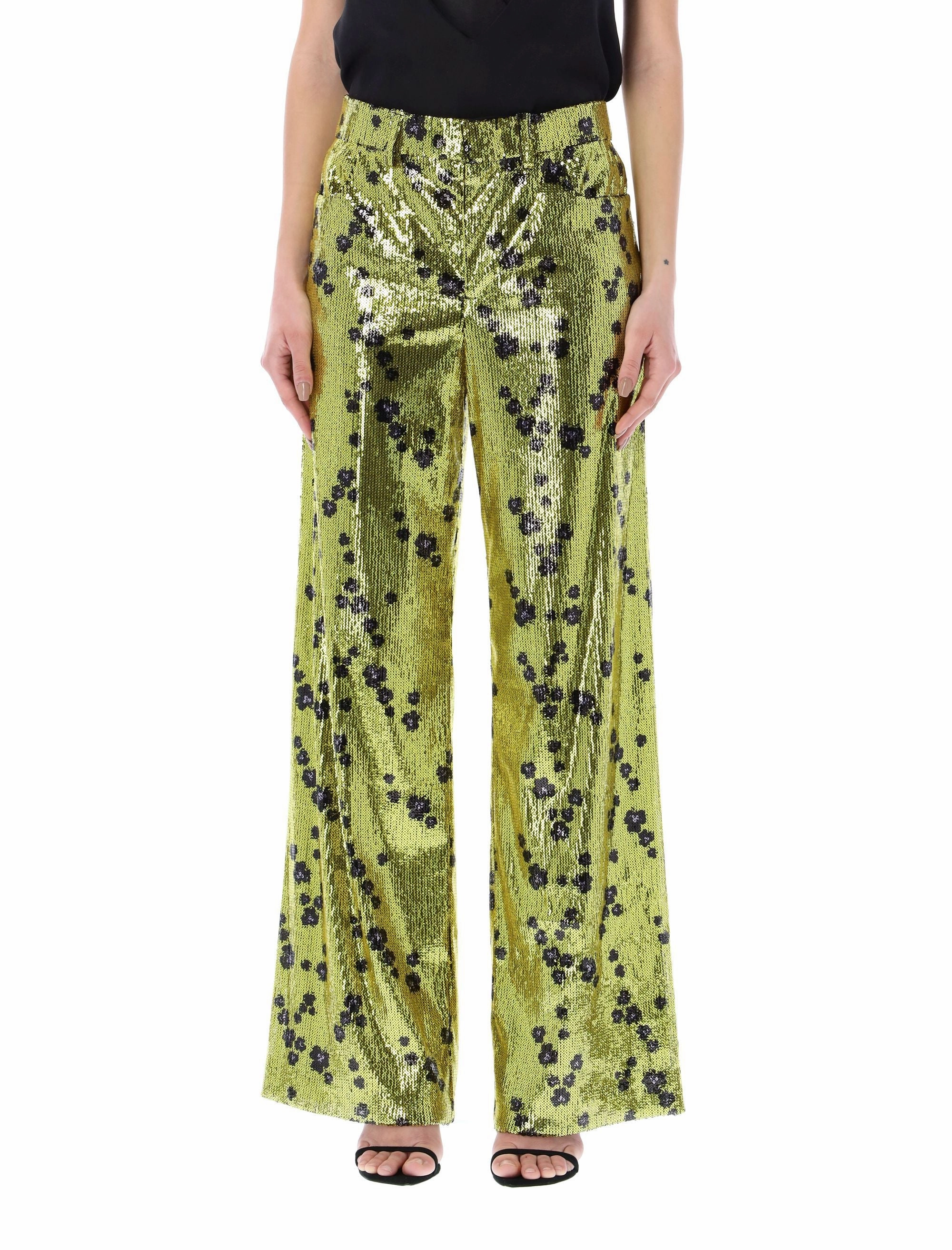 Philosophy Di Lorenzo Serafini Sequin Wide-Leg Pants