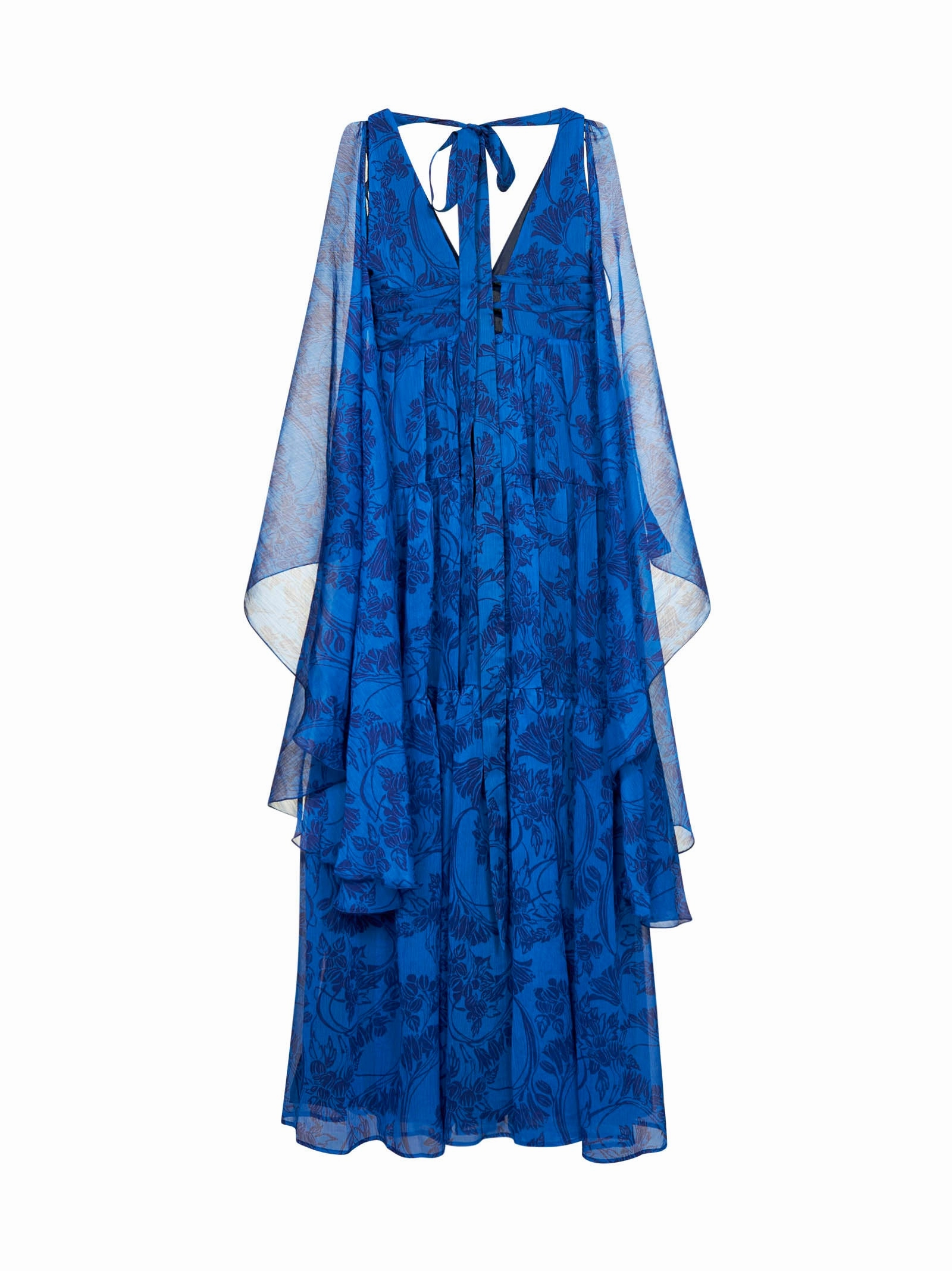 Pinko Allover Floral Printed V-Neck Dress
