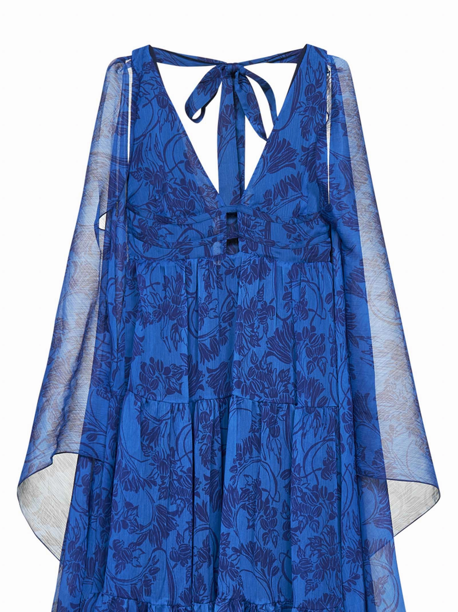 Pinko Allover Floral Printed V-Neck Dress