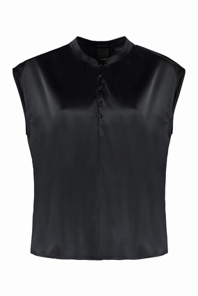 Pinko Button-Up Sleeveless Blouse