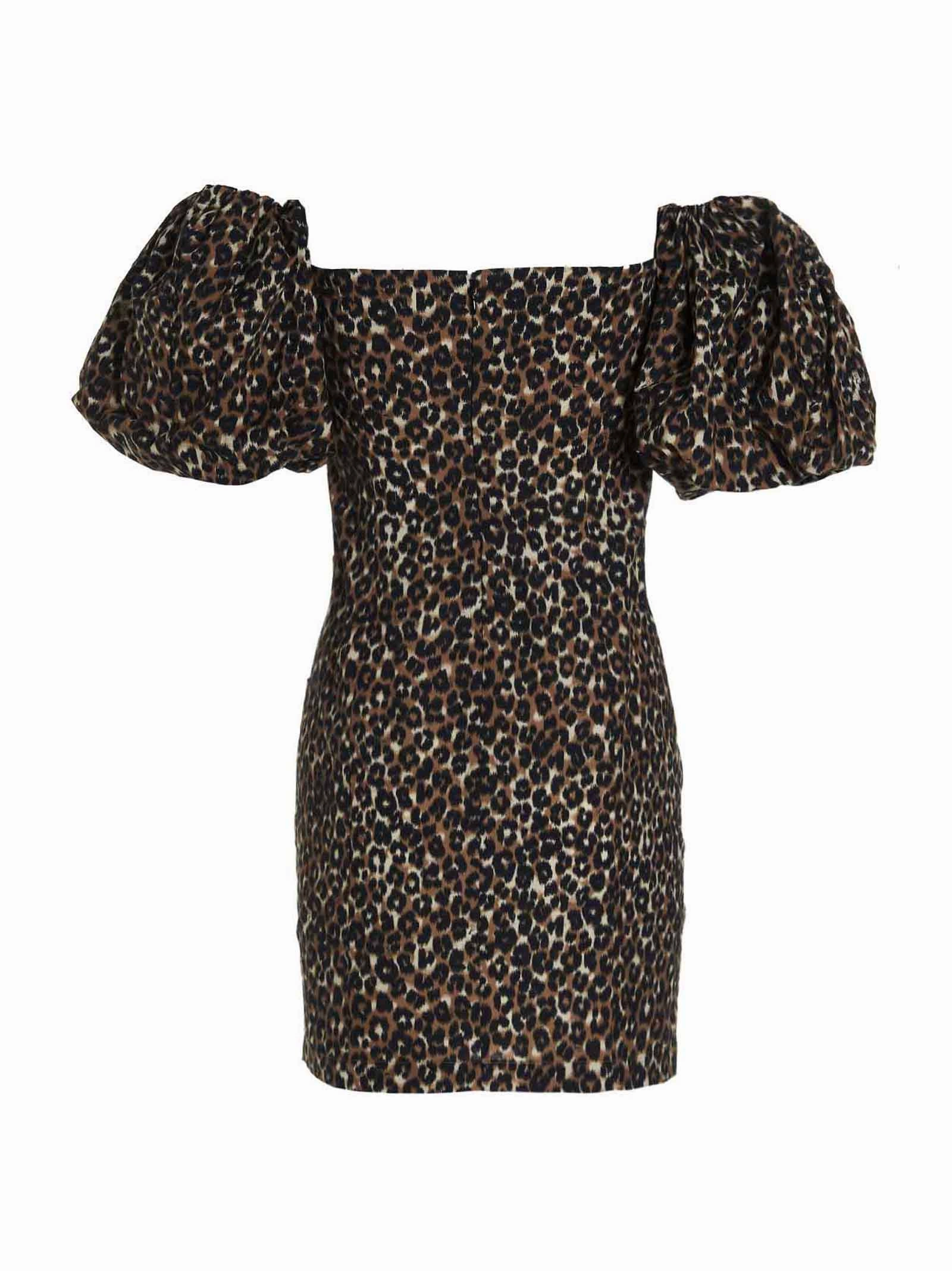 Pinko Leopard Print Mini Dress