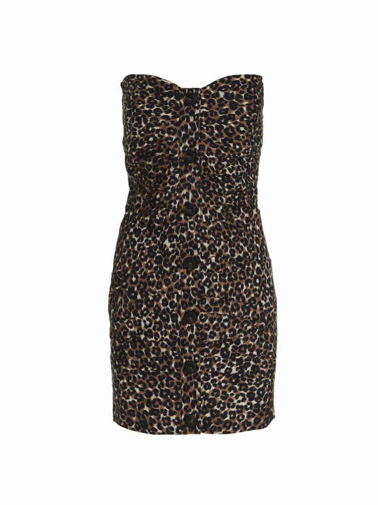 Pinko Leopard Print Mini Dress