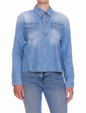 Pinko Panelled Denim Shirt