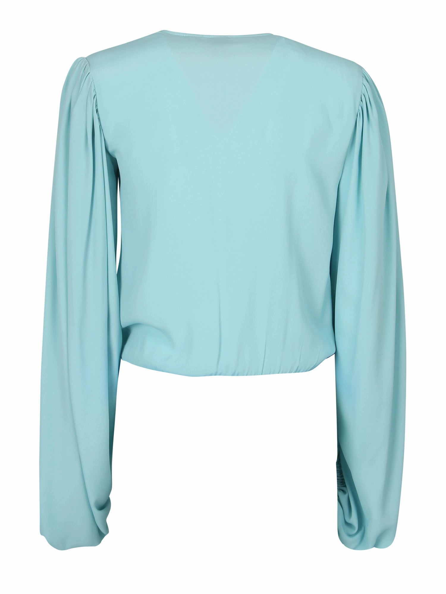 Pinko V-Neck Balloon Sleeved Bodysuit