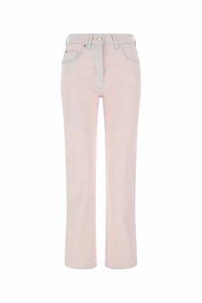 Prada Logo Plaque Stonewashed Jeans