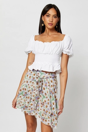Print Skater Skirt