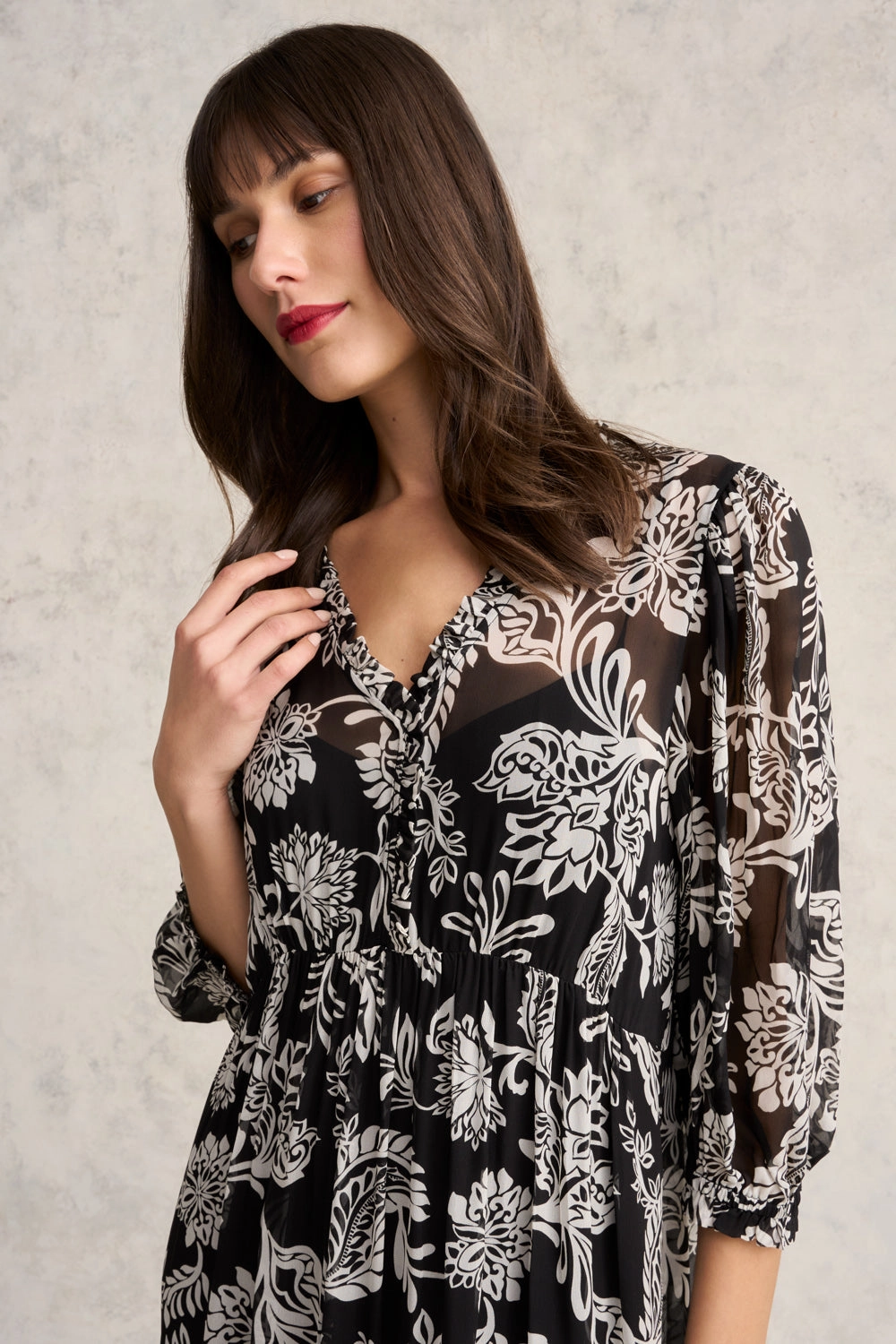 Printed Tiered Dress - Coco Floral