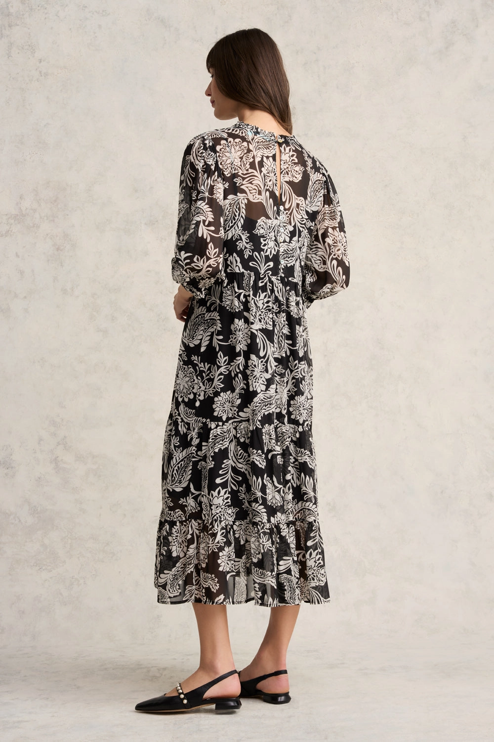 Printed Tiered Dress - Coco Floral