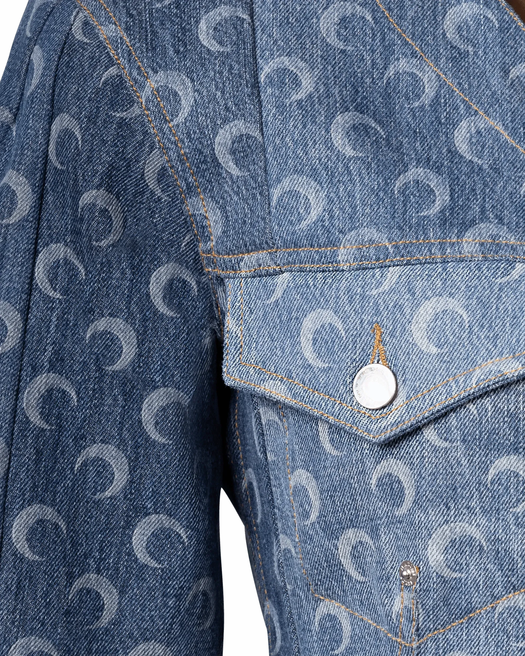 Regenerated Denim Fitted Jacket