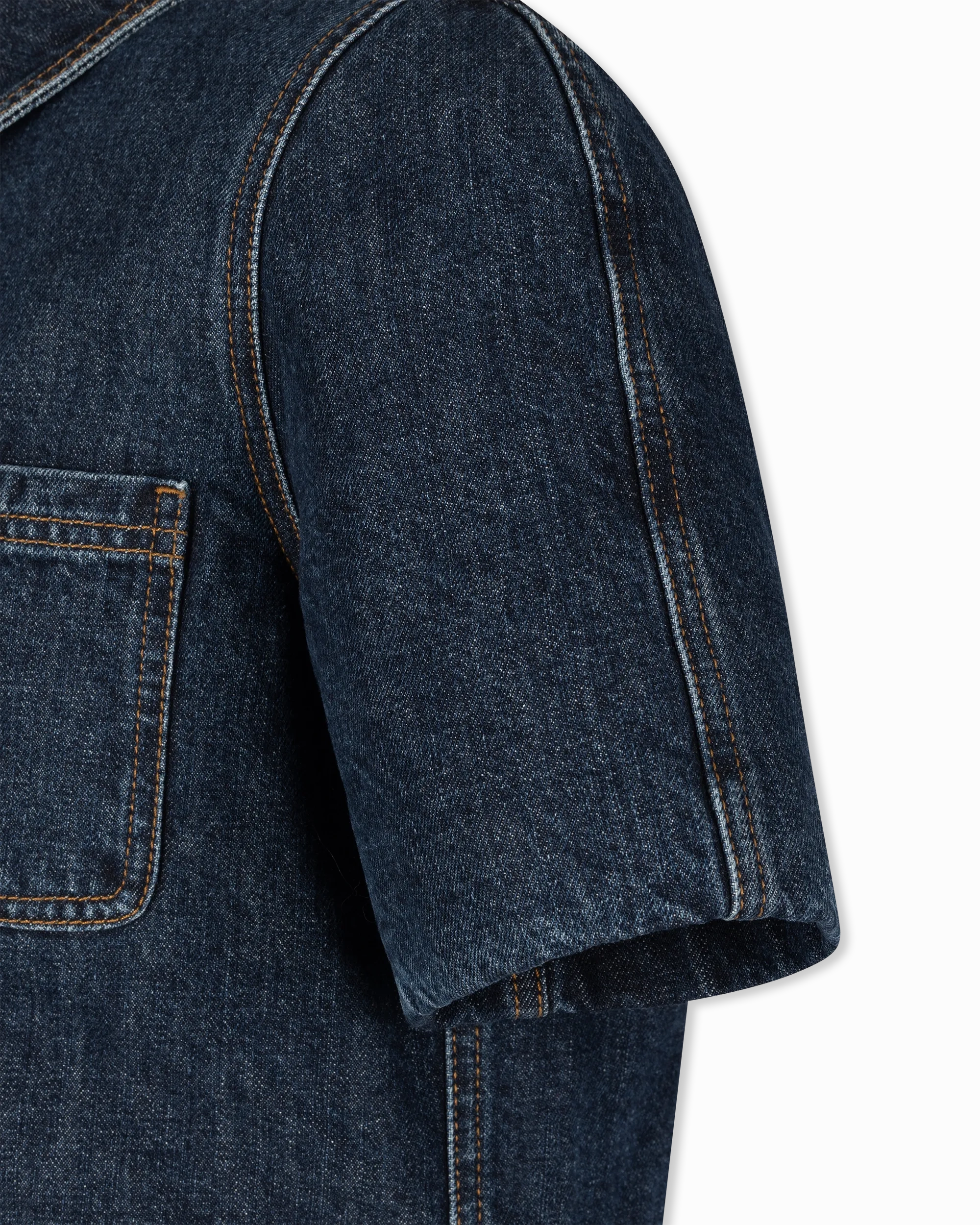 Reproportioned Cropped Denim Jacket