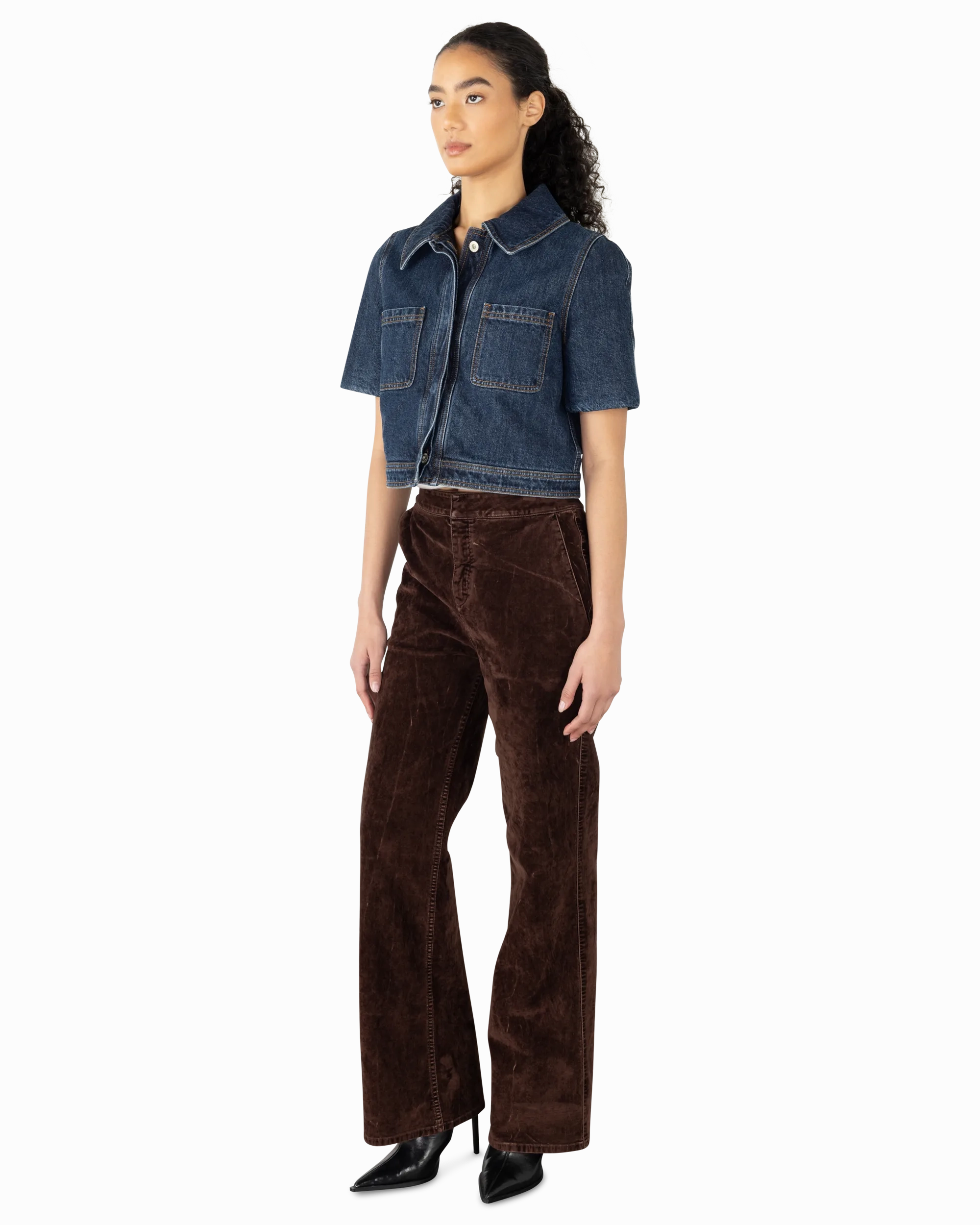 Reproportioned Cropped Denim Jacket