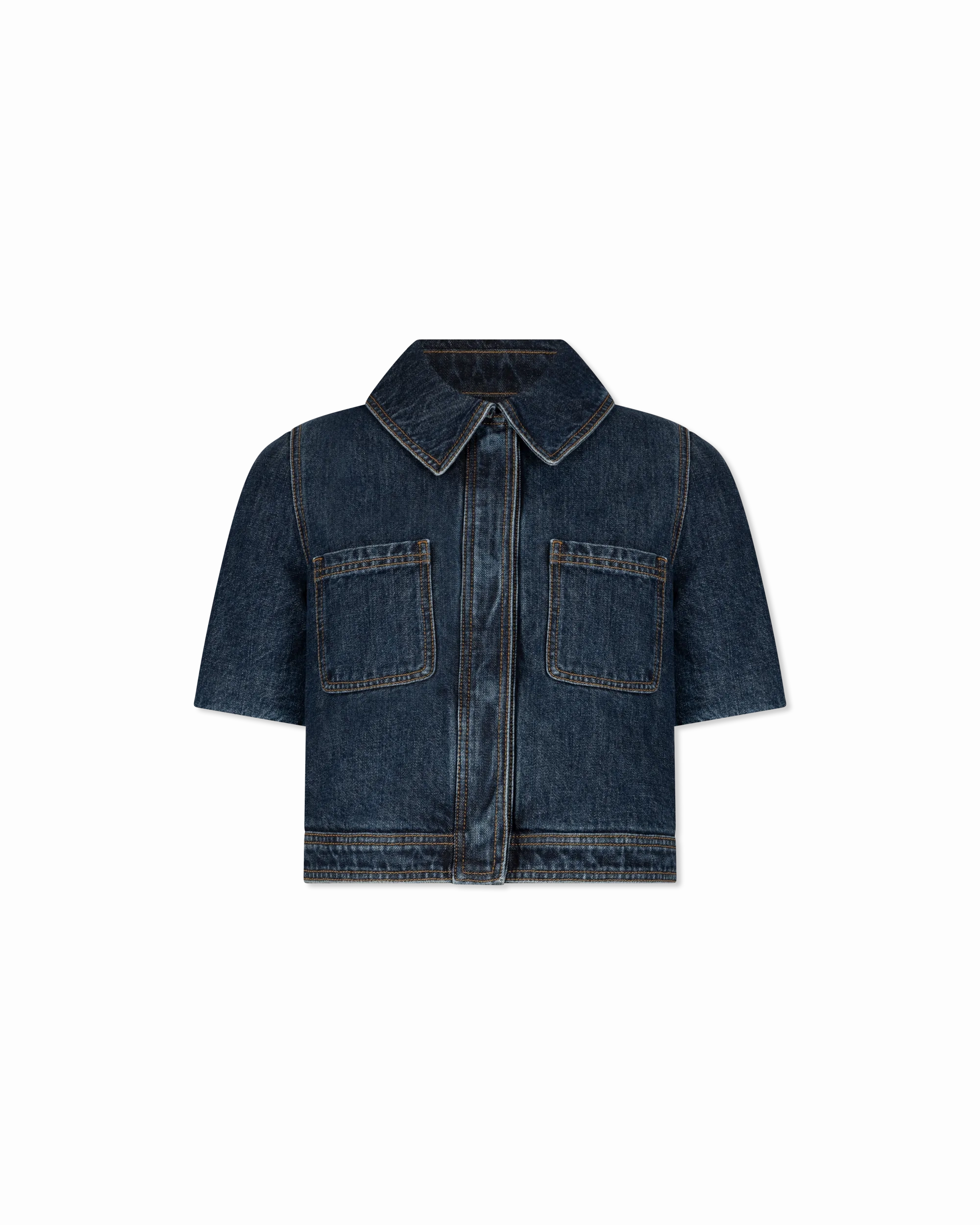 Reproportioned Cropped Denim Jacket