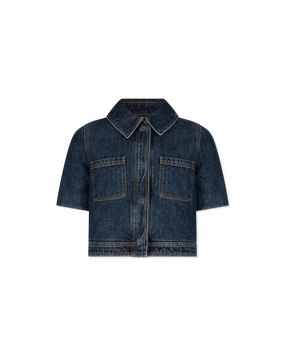 Reproportioned Cropped Denim Jacket