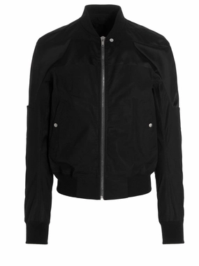 Rick Owens Panelled Zipped Bomber Jacket