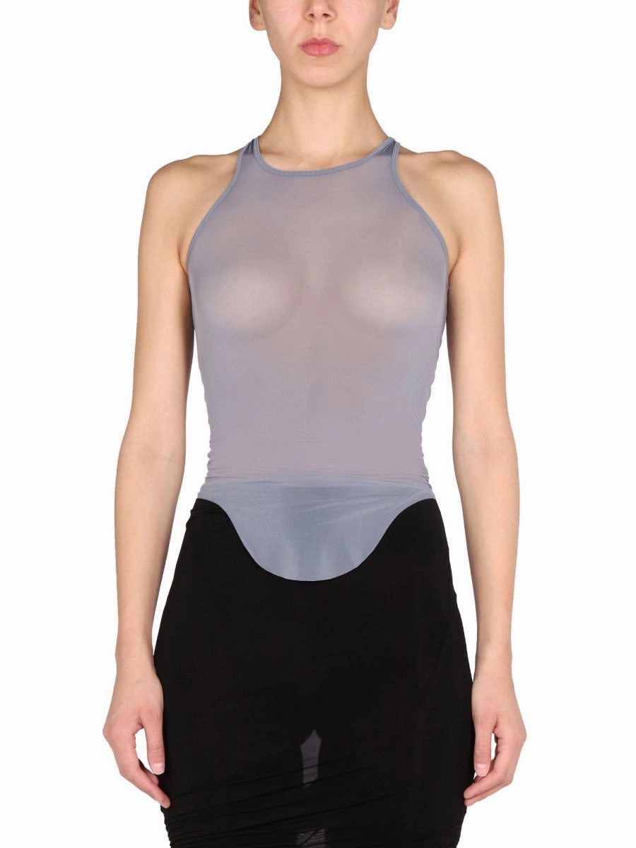 Rick Owens Semi-Sheer Racerback Tank Top