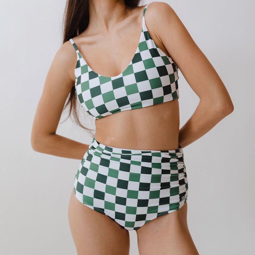 Rise Bralette, Check Mate