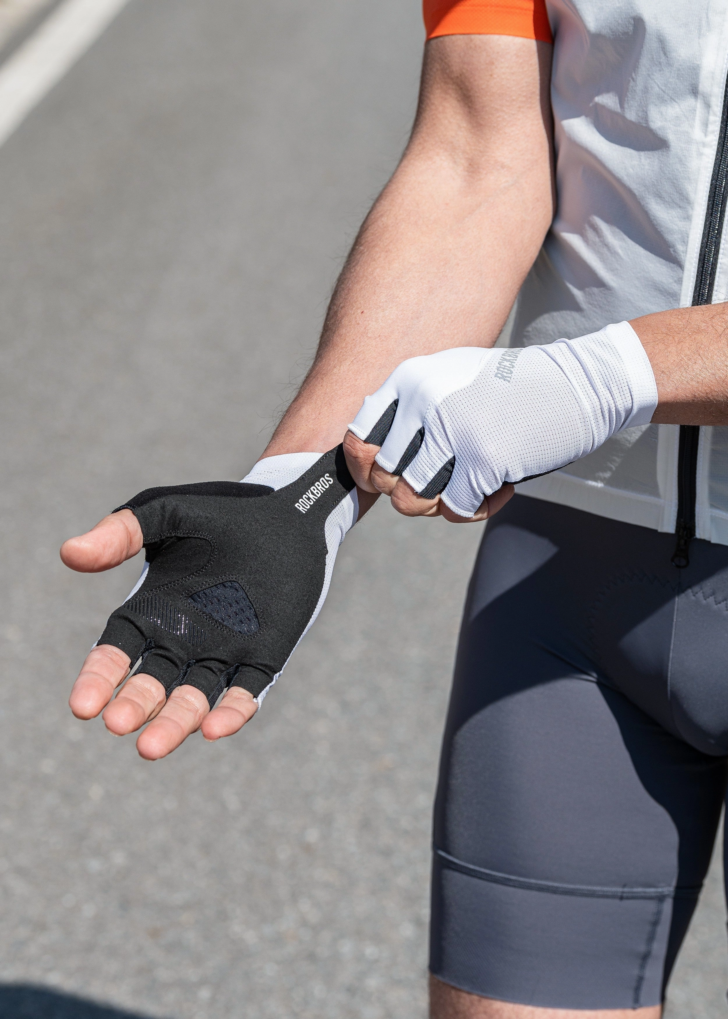 ROCKRBOS Road-to-Sky Cycling Fingerless Gloves