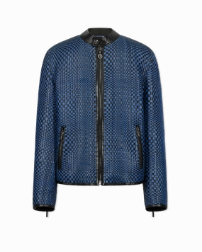 Runway Handwoven Leather Jacket