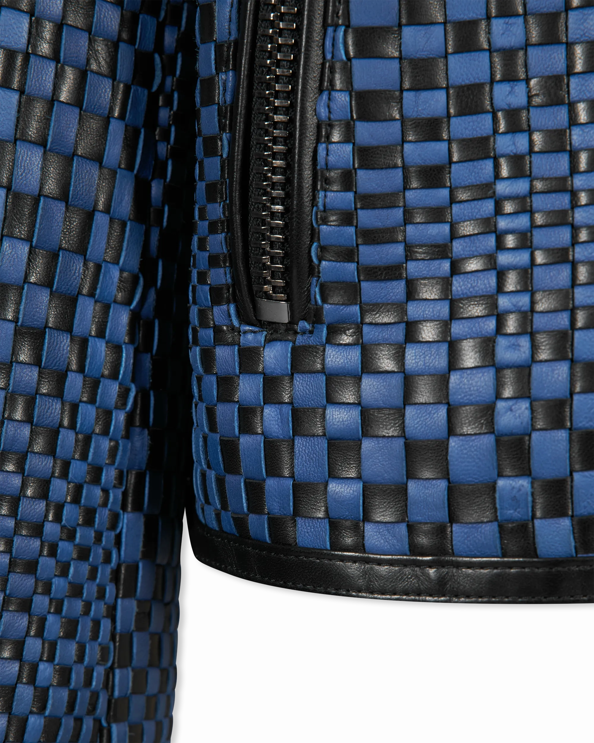 Runway Handwoven Leather Jacket