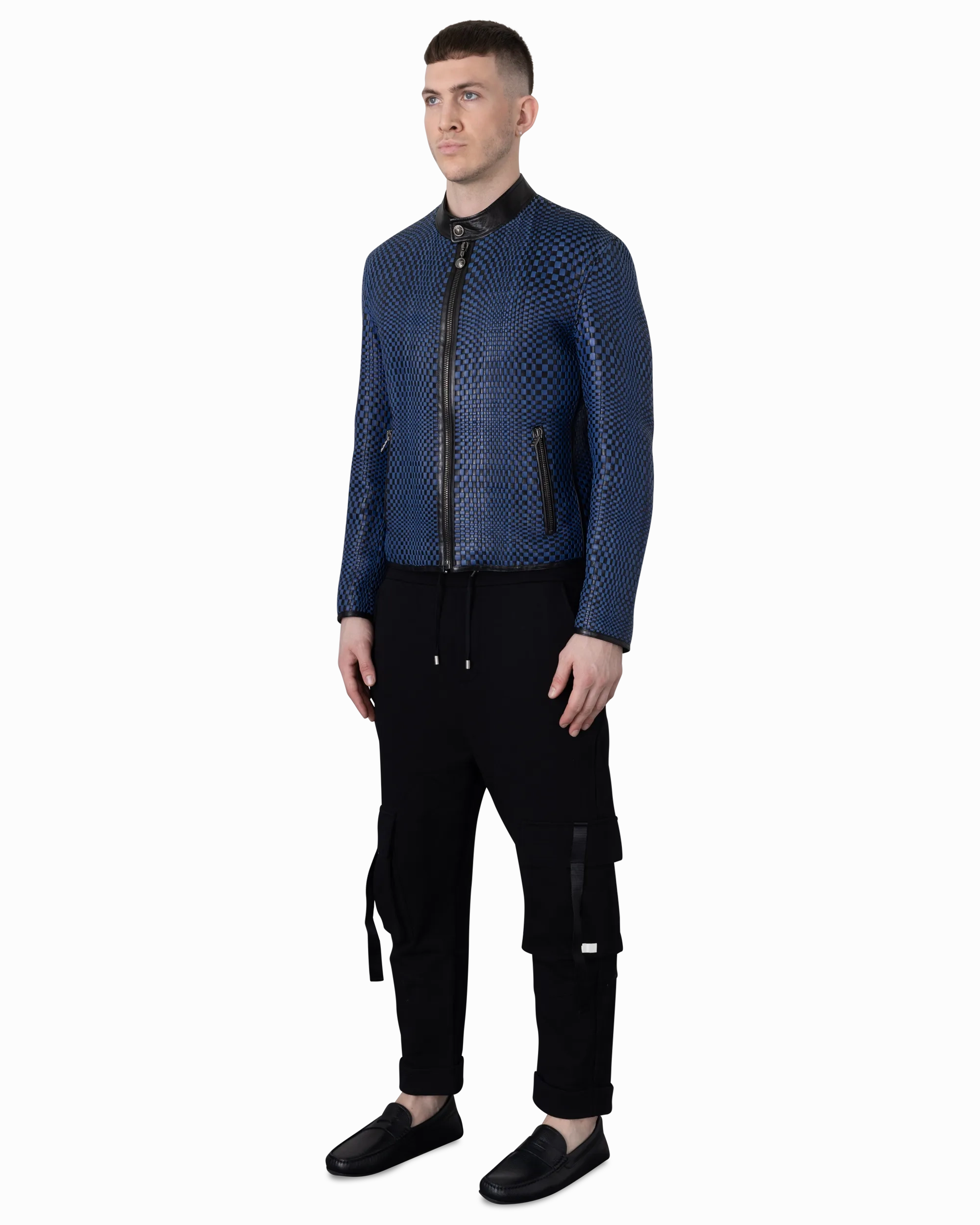 Runway Handwoven Leather Jacket