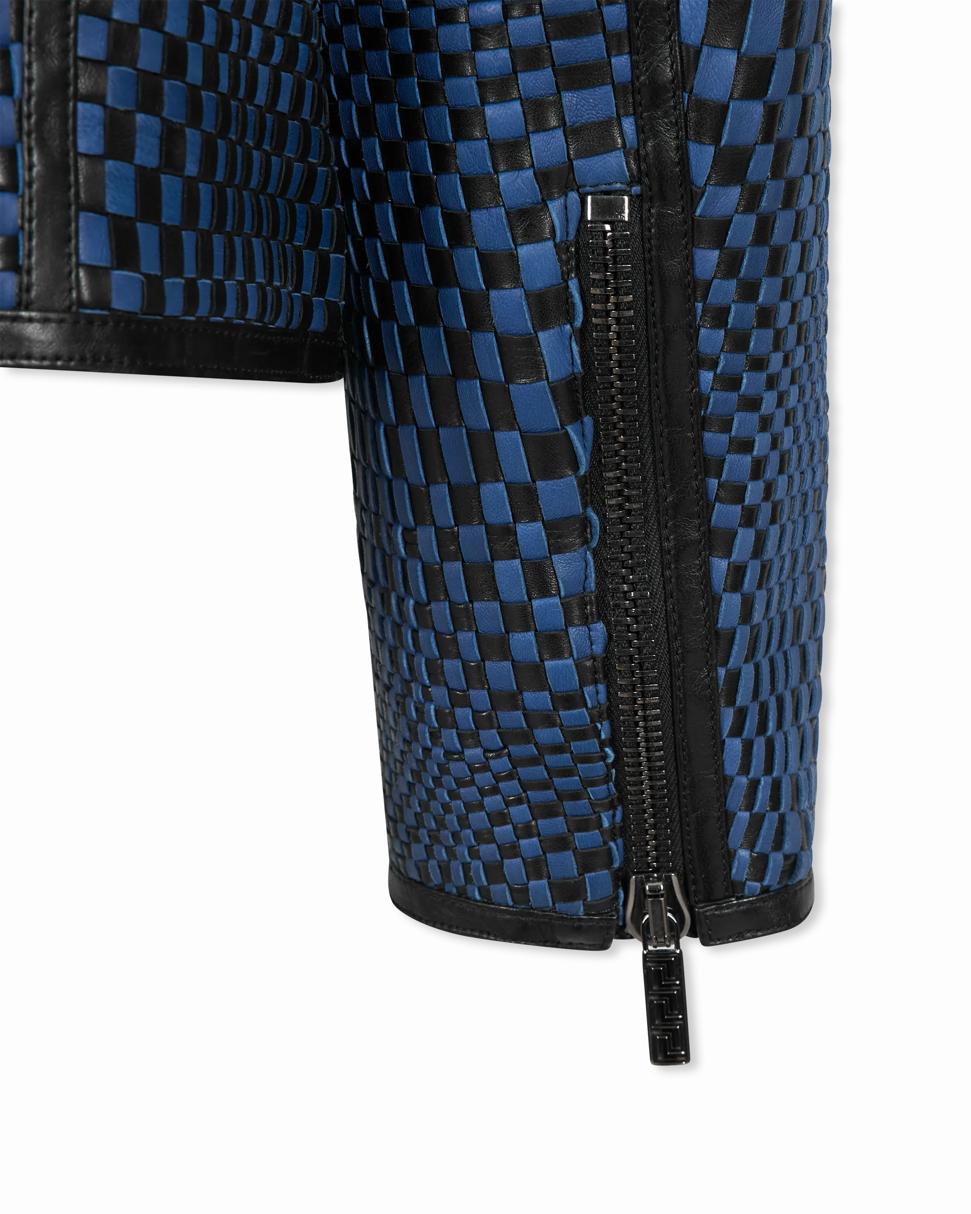 Runway Handwoven Leather Jacket