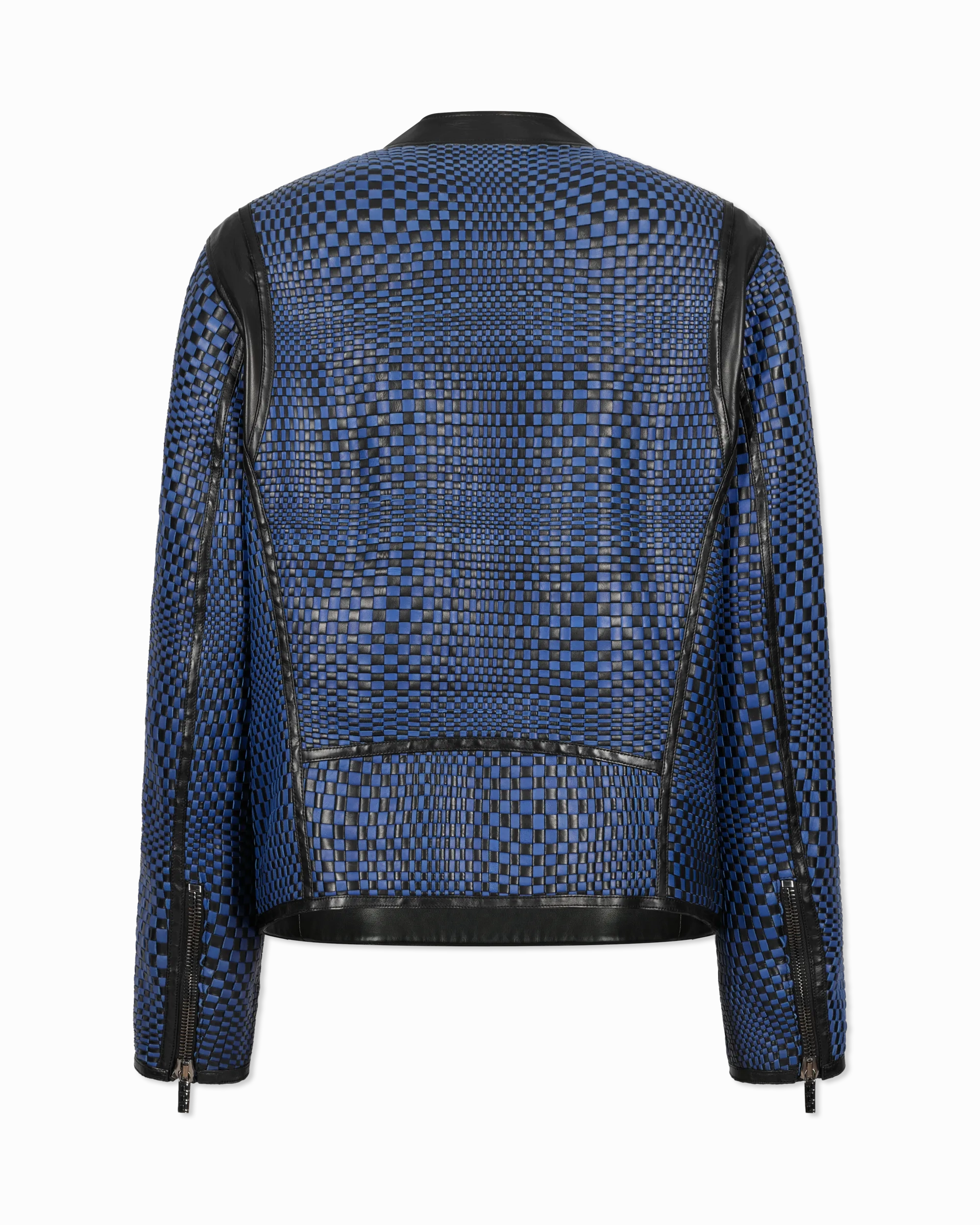 Runway Handwoven Leather Jacket