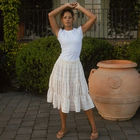 Salinas Skirt, White