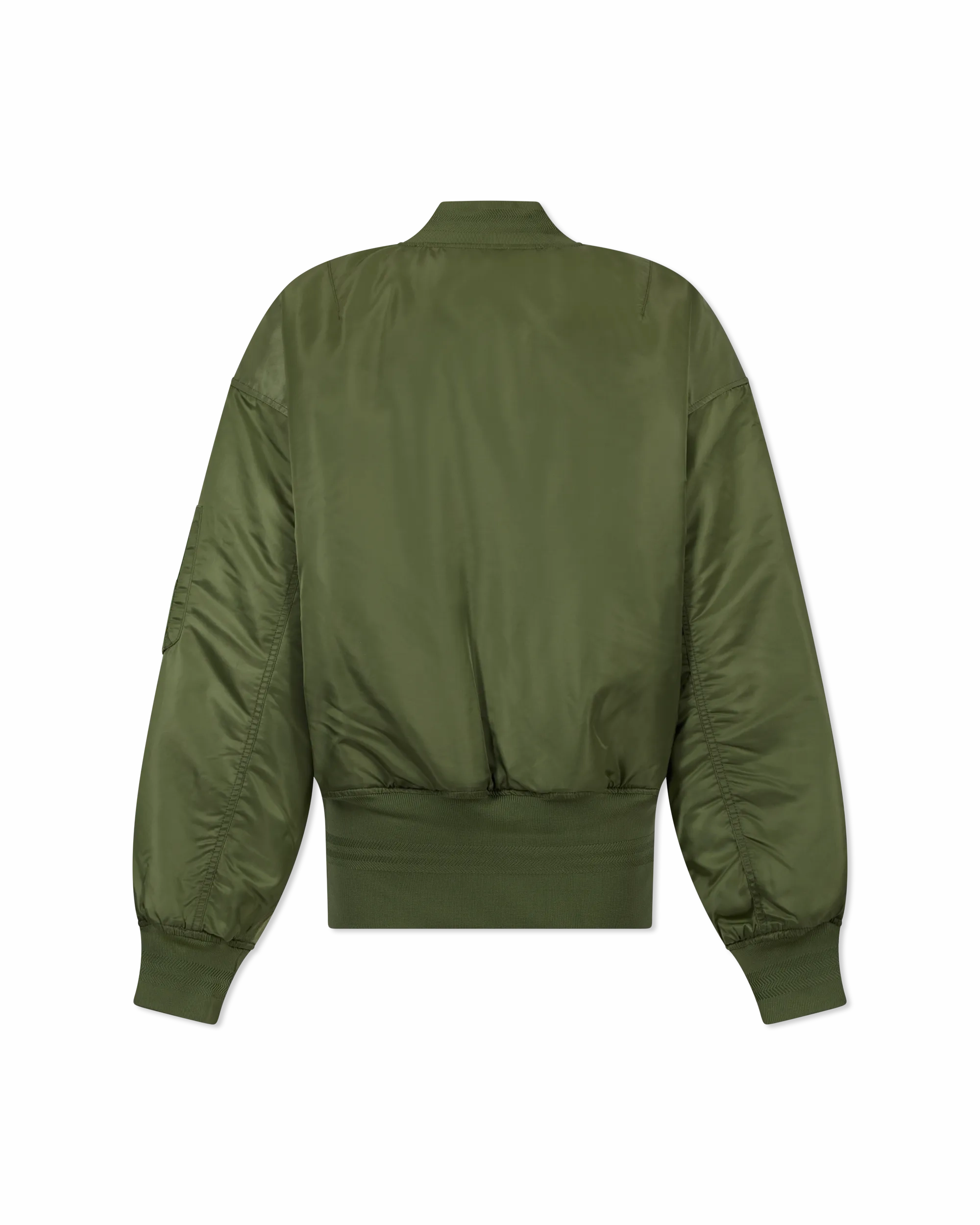 Satin Zip Front Bomber