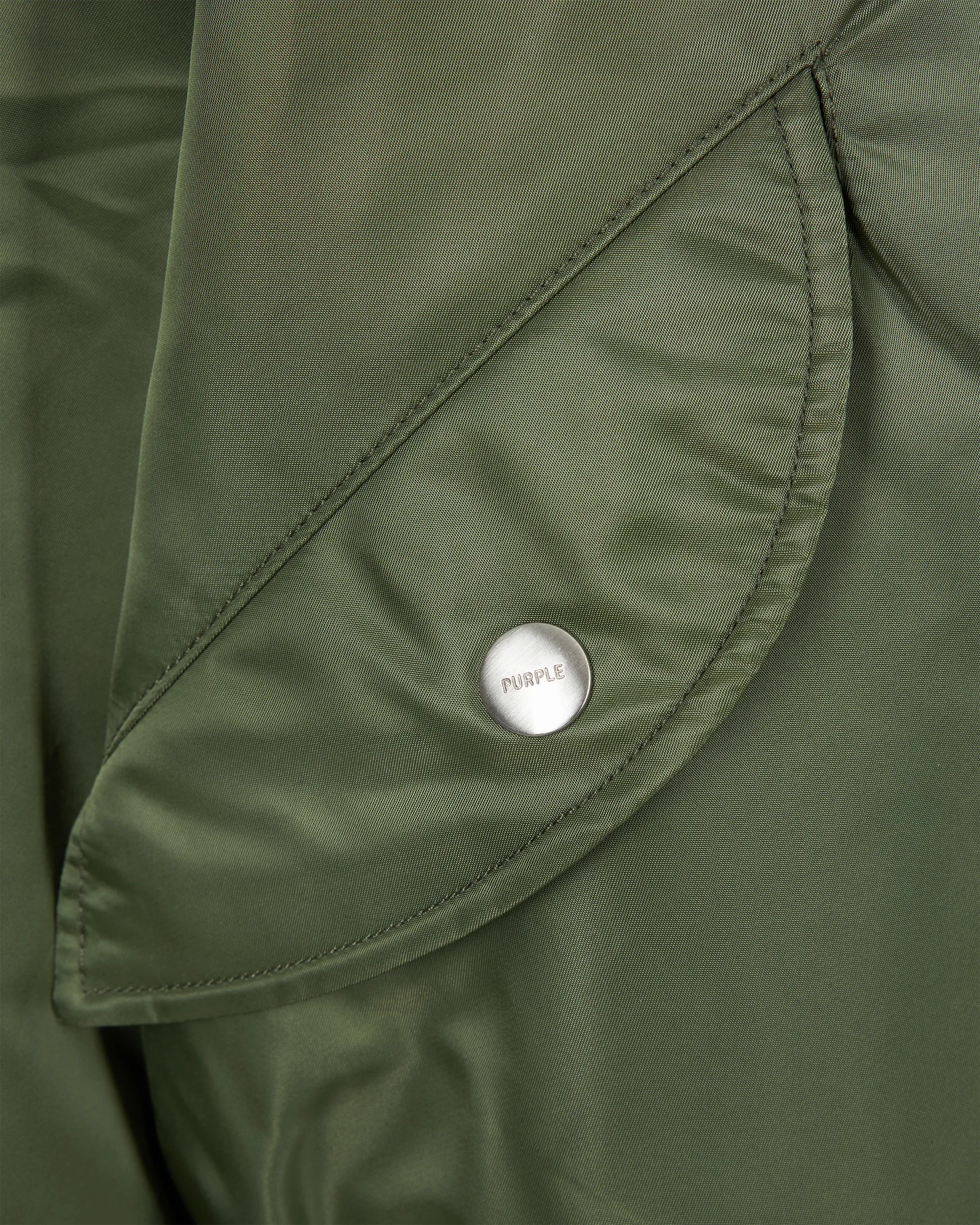 Satin Zip Front Bomber
