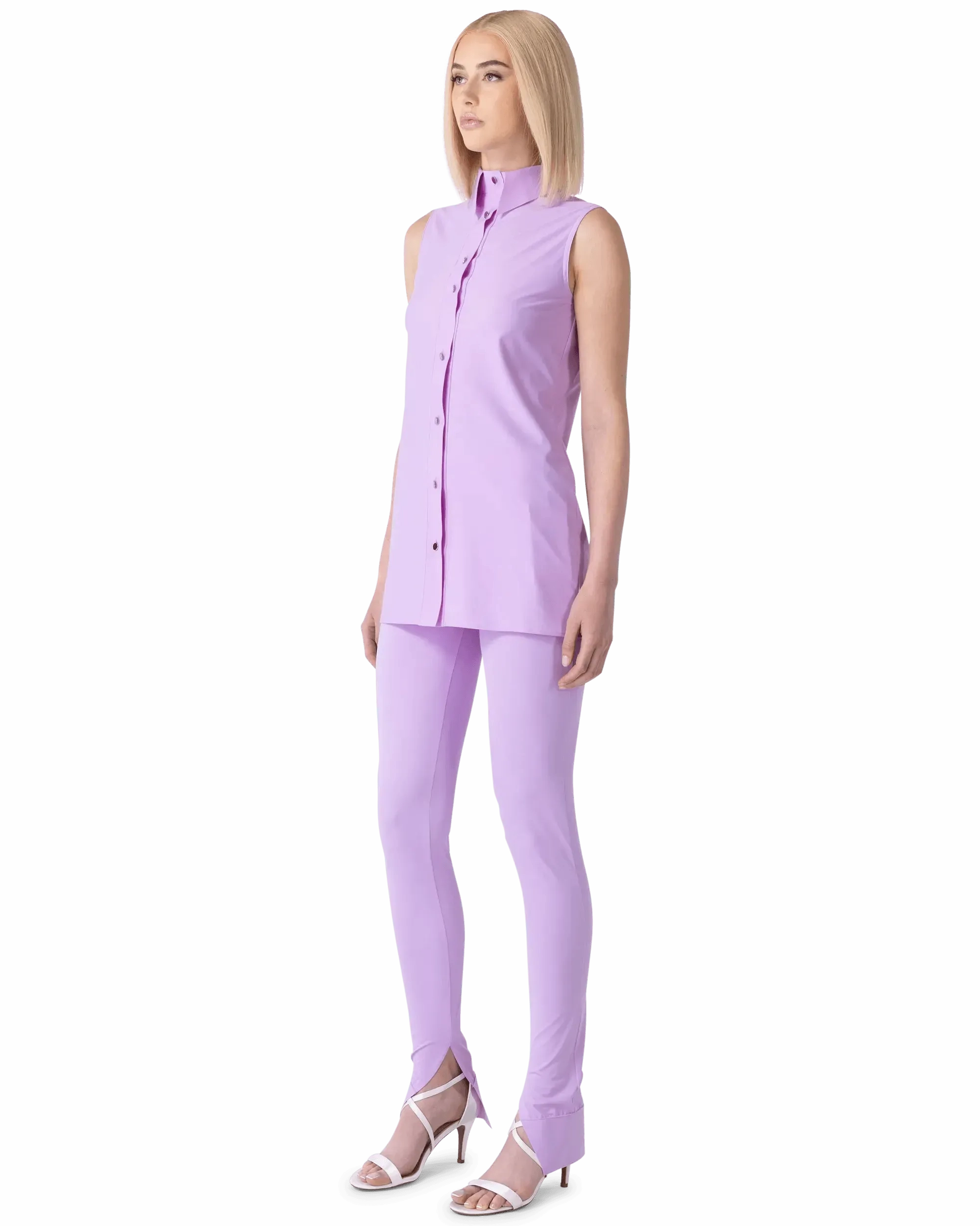Sleeveless Rea Shirt Mini Dress