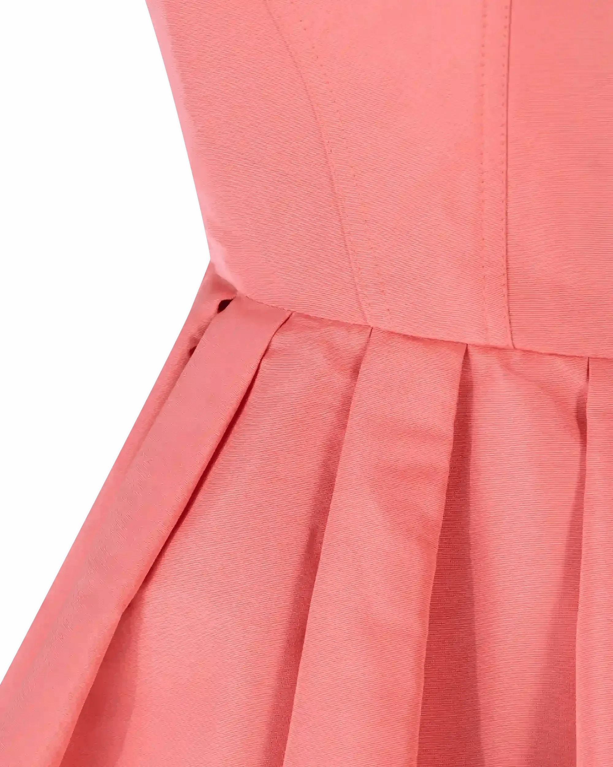 Sleeveless Taffeta Zipfront Mini Dress