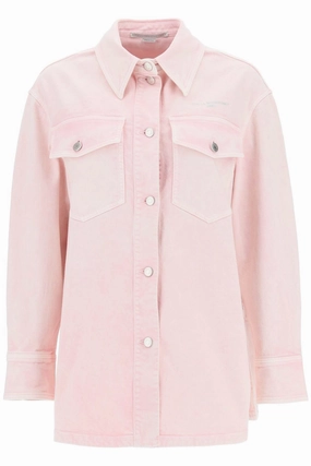 Stella McCartney Logo Detailed Buttoned Denim Jacket
