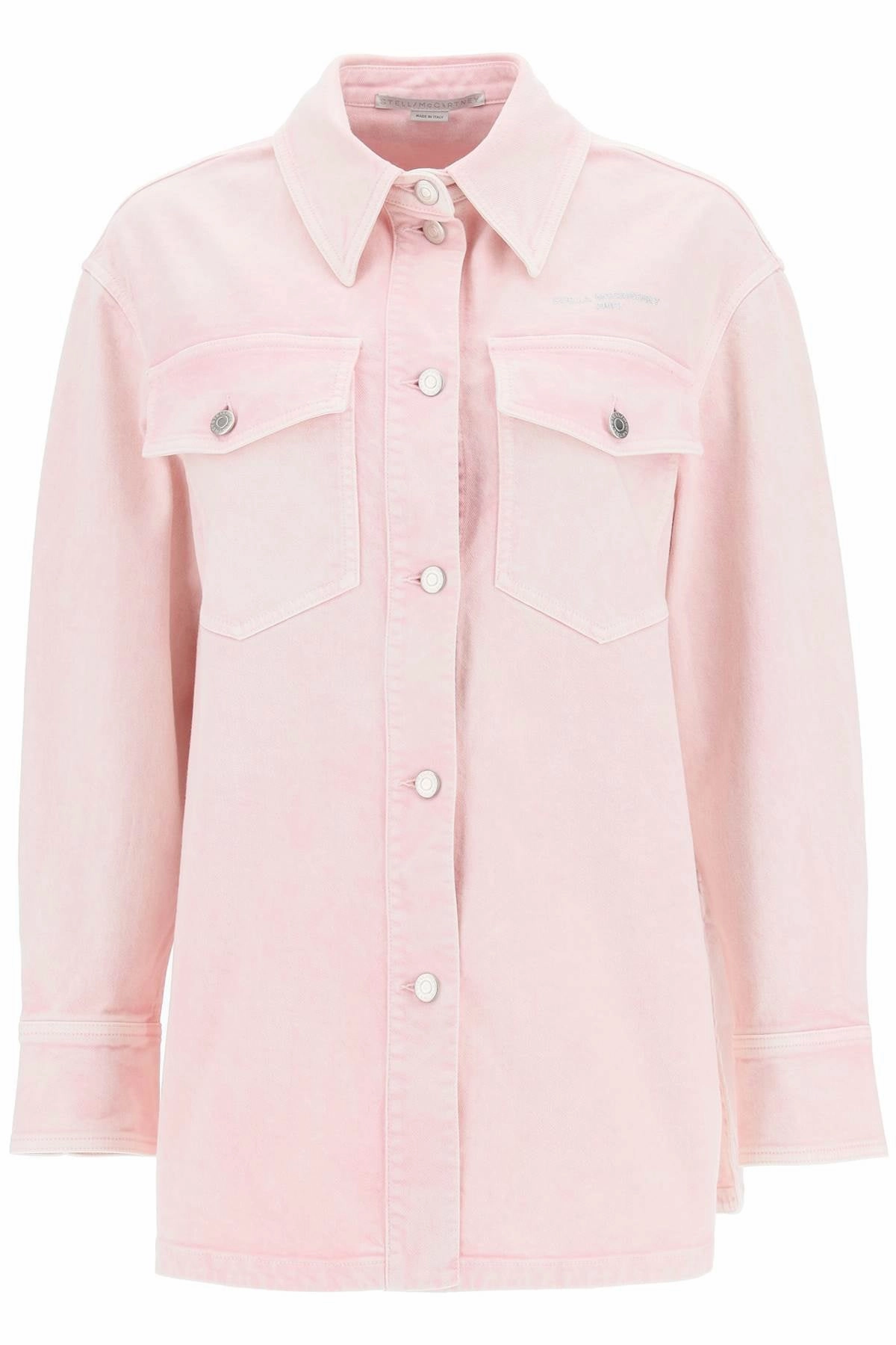 Stella McCartney Logo Detailed Buttoned Denim Jacket