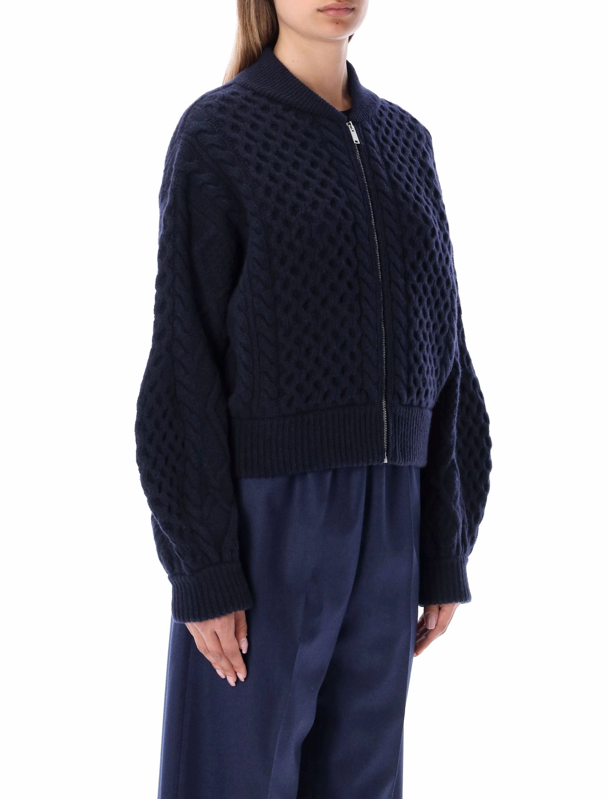 Stella McCartney Zipped Knitted Bomber Jacket