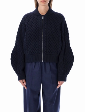 Stella McCartney Zipped Knitted Bomber Jacket