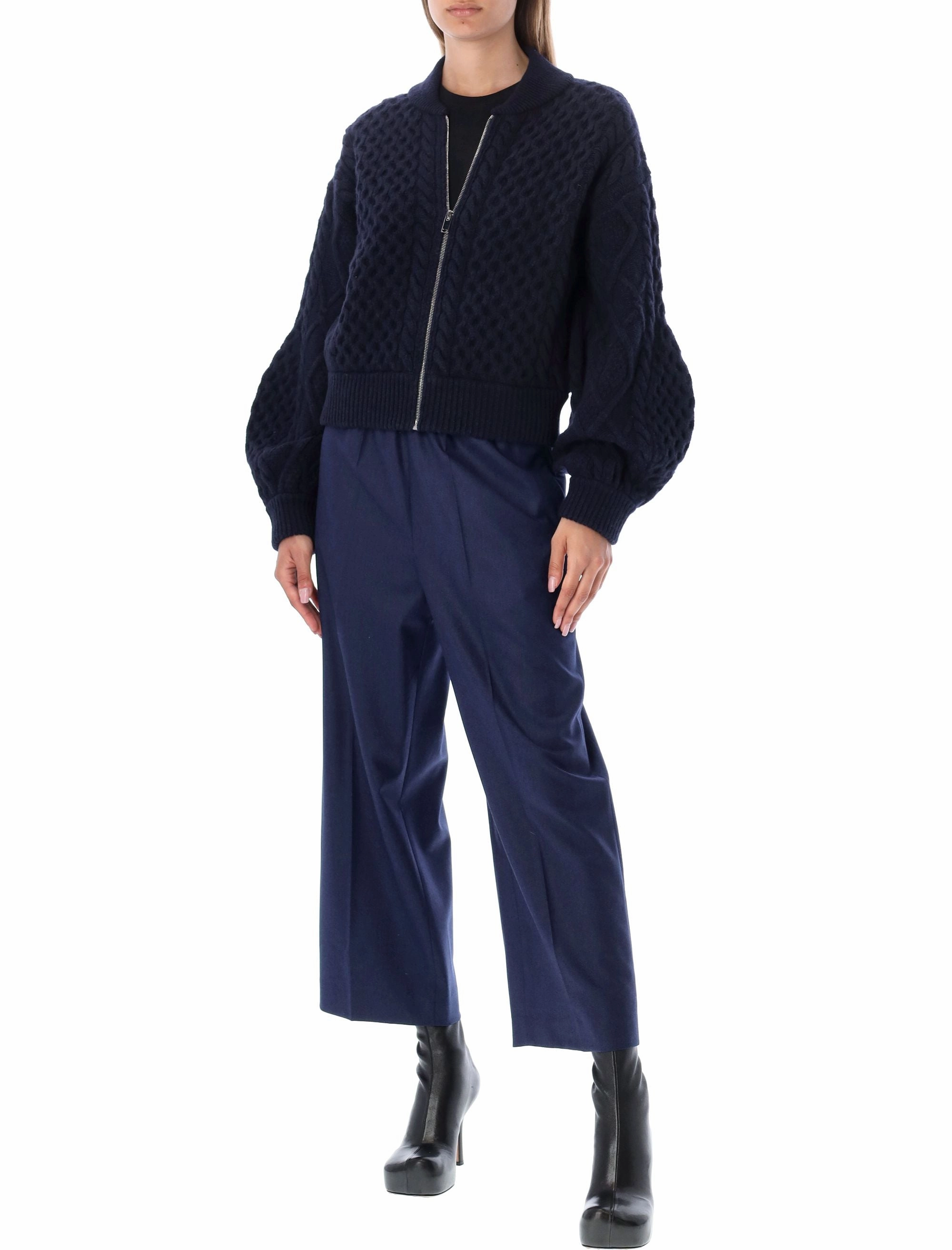 Stella McCartney Zipped Knitted Bomber Jacket