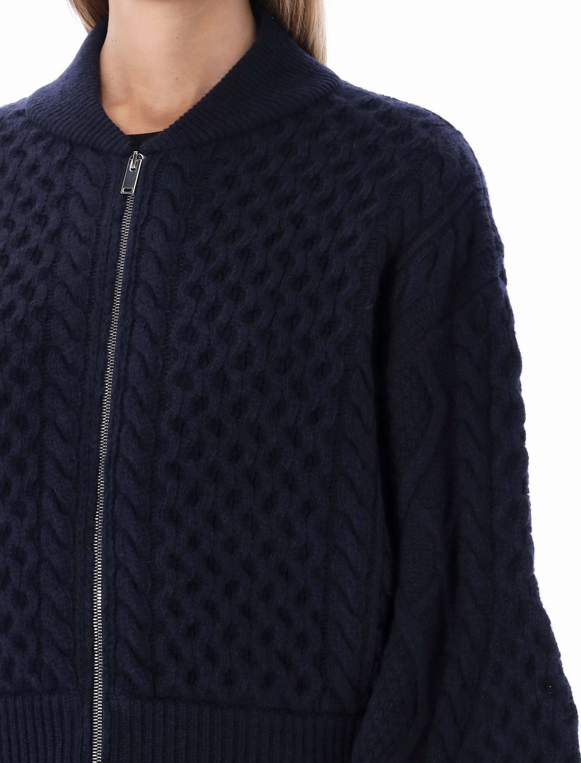 Stella McCartney Zipped Knitted Bomber Jacket