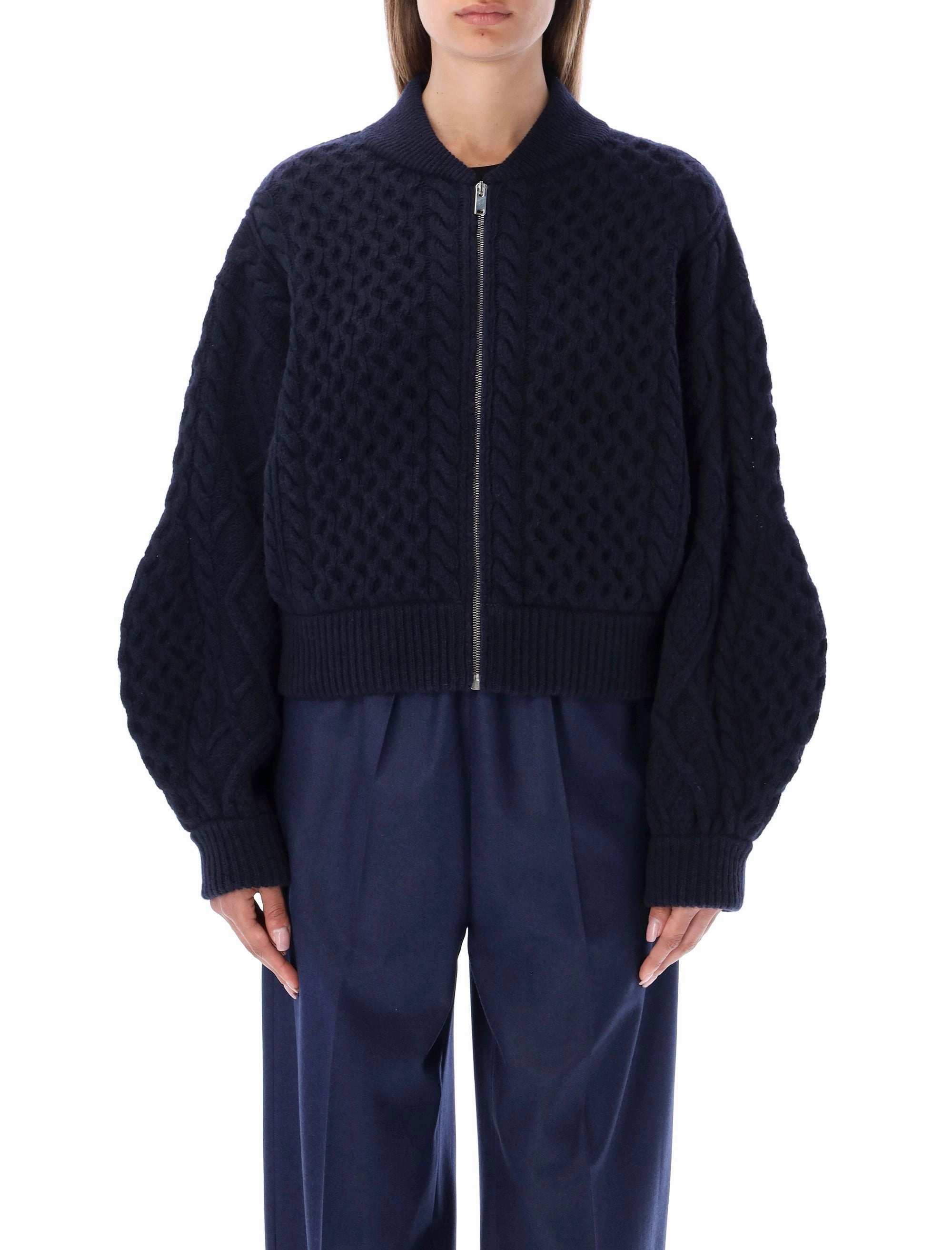 Stella McCartney Zipped Knitted Bomber Jacket