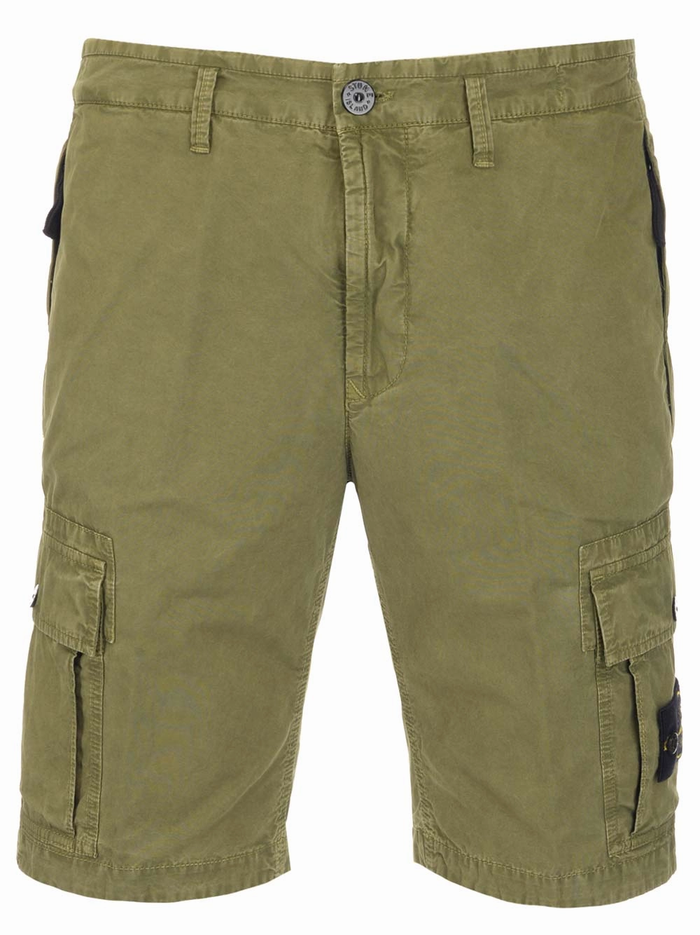 Stone Island Logo Patch Cargo Shorts