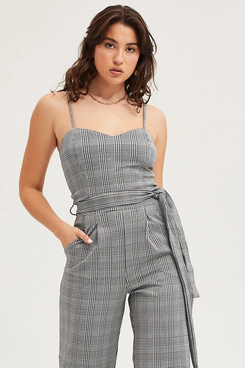 Stripe Jumpsuit Sleeveless