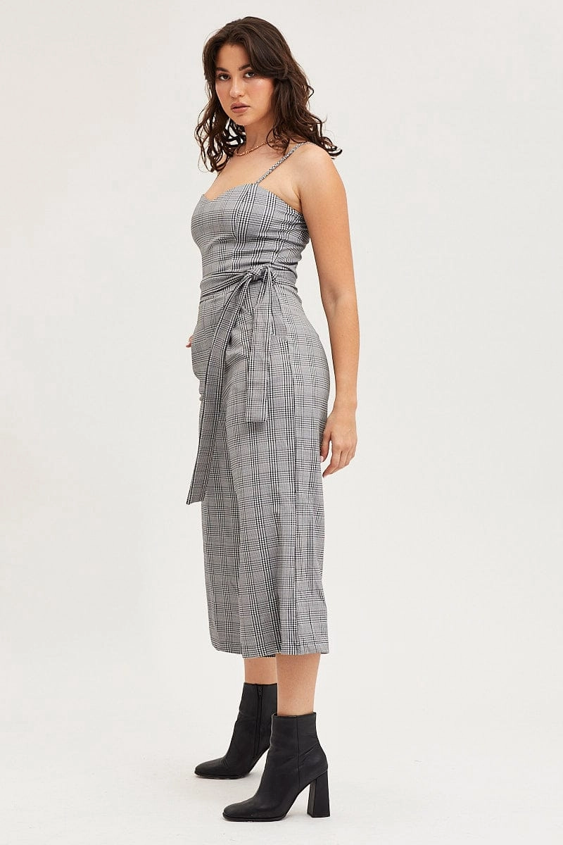 Stripe Jumpsuit Sleeveless