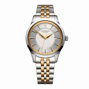 Swiss Army Men's Two Tone Bracelet Watch - Alliance Quartz Silver Dial | 241803