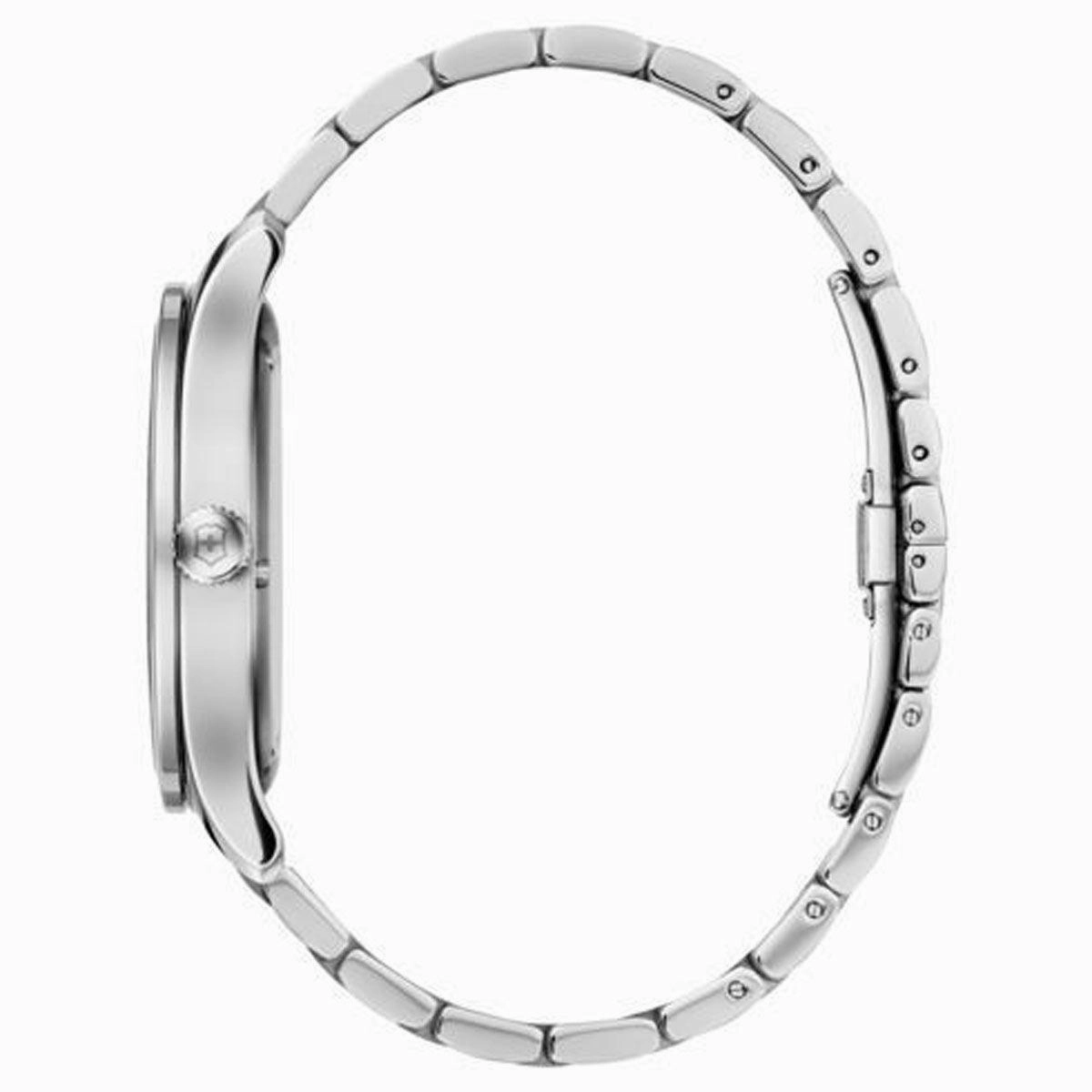 Swiss Army Men's Two Tone Bracelet Watch - Alliance Quartz Silver Dial | 241803