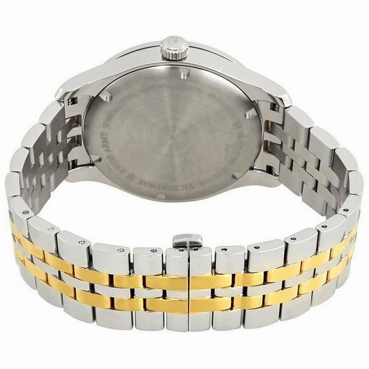 Swiss Army Men's Two Tone Bracelet Watch - Alliance Quartz Silver Dial | 241803