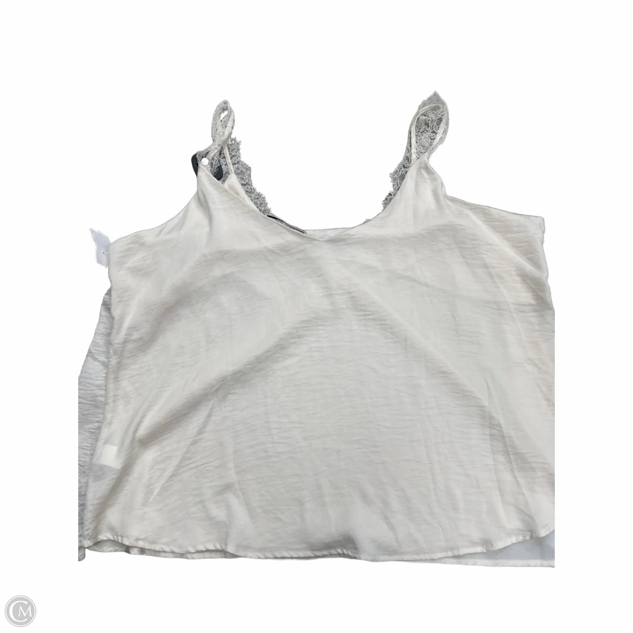 Tank Top By Clothes Mentor In Cream, Size: 3x