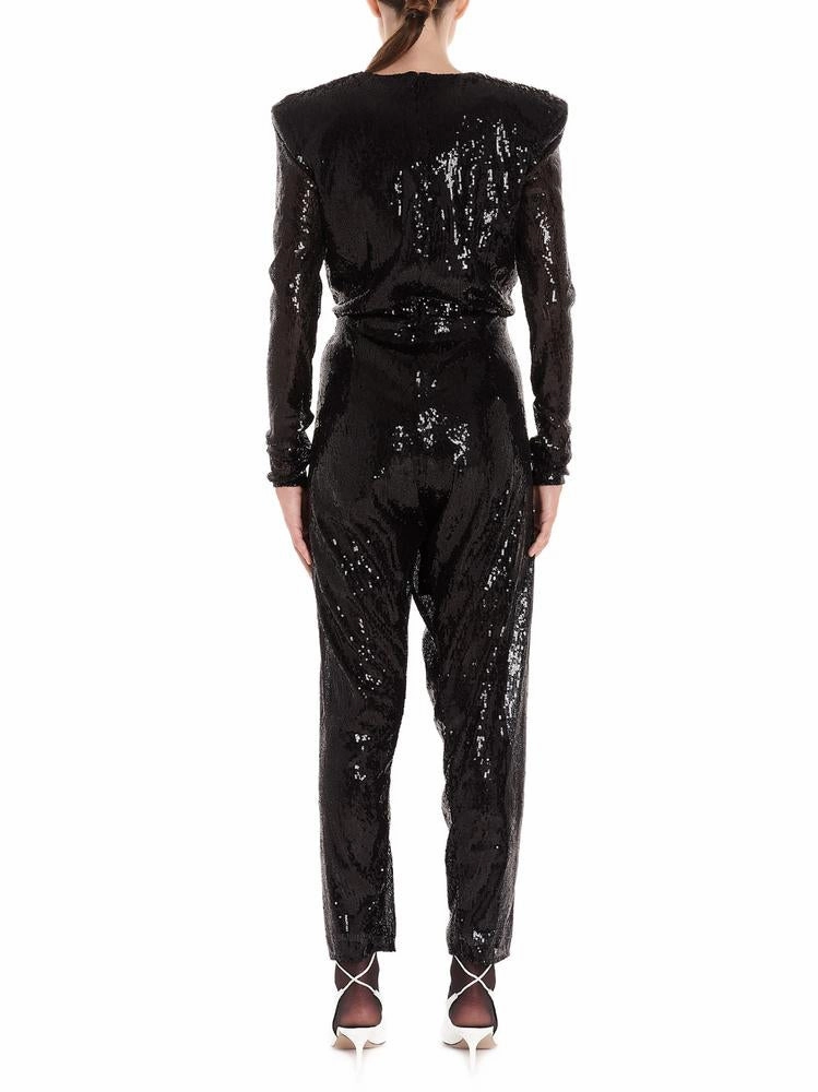 The Attico Sequined V-Neck Jumpsuit