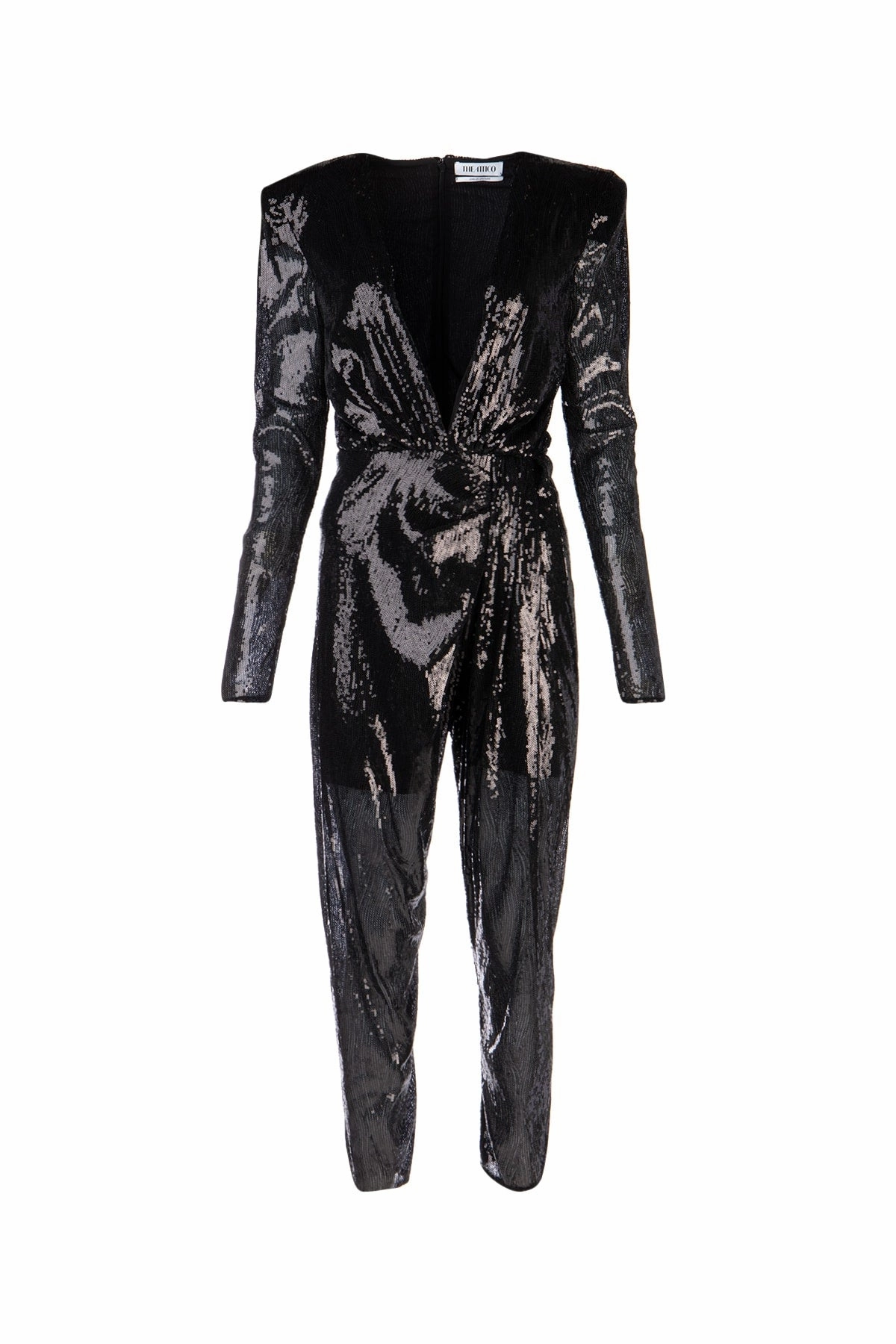 The Attico Sequined V-Neck Jumpsuit